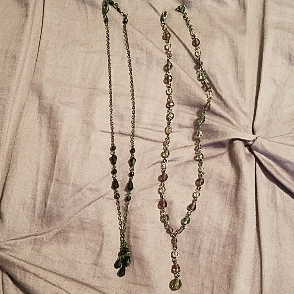 2 delicate necklaces